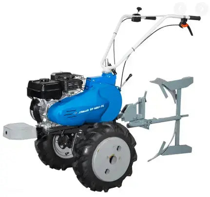 Motoculteur STAUB ST 4662 F2 : moteur Robin 4 temps 169 cm³, 6 fraises, largeur 84 cm, 2 vitesses avant + 1 arrière, guidon réglable, idéal pour les jardins dès 1000 m².