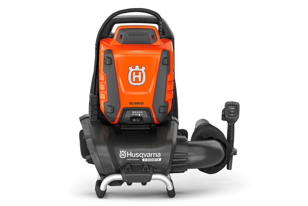 Souffleur à dos HUSQVARNA 550 IBTX (Nu) – Souffleur pro 36V sans fil, puissant, léger et silencieux pour grands espaces.