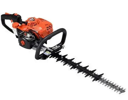 Taille-haie ECHO HC 2020 R thermique 534 mm avec poignée rotative 180°, moteur 2 temps, pompe d’amorçage, double lame tranchante. Léger, puissant et ergonomique.