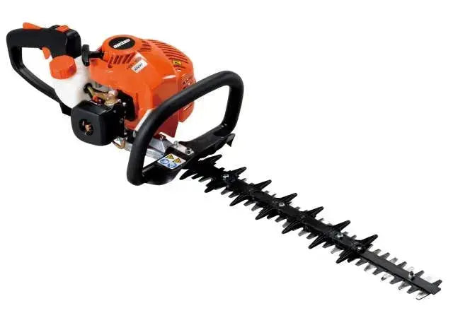 Taille-haie ECHO HC 1501 thermique 21,2 cm³, coupe 499 mm, poignée rotative, pompe d’amorçage, lamier double tranchant. Puissance et maniabilité pour un entretien efficace.