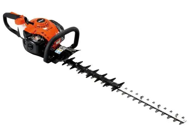 Taille-haie ECHO HCR 185 ES thermique, coupe 744 mm, poignée rotative 180°, système antivibration, démarrage facile ES-Start. Parfait pour les haies longues et denses.