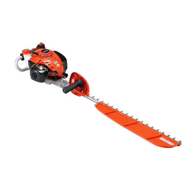 Taille-haies ECHO HCS 3210 ES thermique pro : lamier monolame 729 mm, moteur 2 temps, 4700 coups/min, démarrage ES-Start, léger et précis. Garantie 5 ans. Idéal finitions nettes.