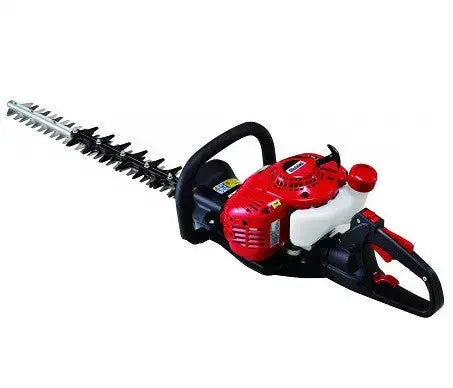 Taille haie SHINDAIWA DH 232 ST 24 thermique 21,2 cm³, coupe 501 mm, poignée rotative, lamier double lame et Soft Start. Performante, légère et précise pour haies denses.
