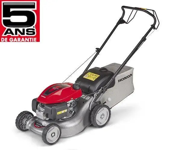 Tondeuse Honda HRG 416 SKEH/SKEA tractée, moteur GCVx 145, largeur 41 cm, bac 50L, idéale jusqu’à 800 m². Confort, puissance et silence. Kit mulching en option.
