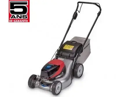 Tondeuse Honda IZY HRG 416 XBP à batterie, largeur 41 cm, bac 50L, silencieuse et maniable. Idéale pour jardins jusqu’à 350 m². Compatible batteries Honda DPB.
