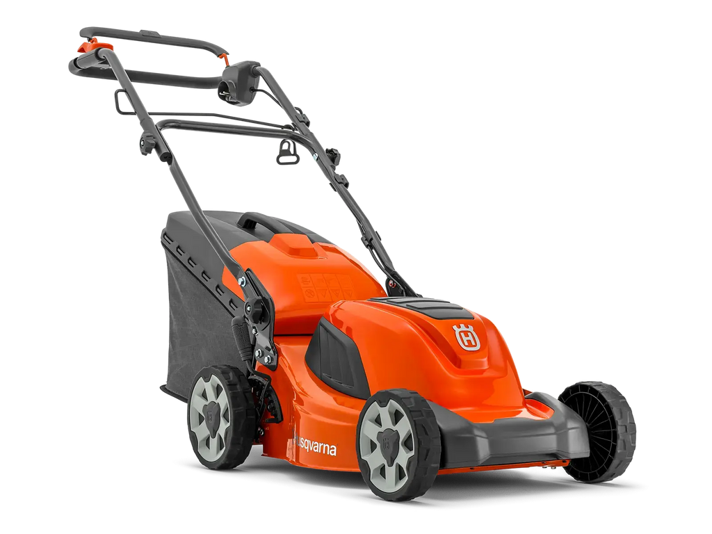 Tondeuse HUSQVARNA LC 141C 41 cm, électrique puissante et silencieuse avec bac de 50 L.