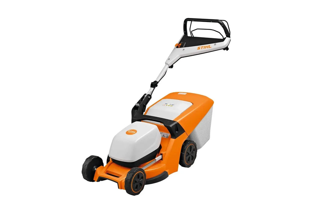 Tondeuse à batterie STIHL RMA 443 (Nue), 41 cm, moteur EC avec mode ECO, 4 modes de tonte, bac 52 L avec témoin, réglage centralisé, compatible batteries AK.