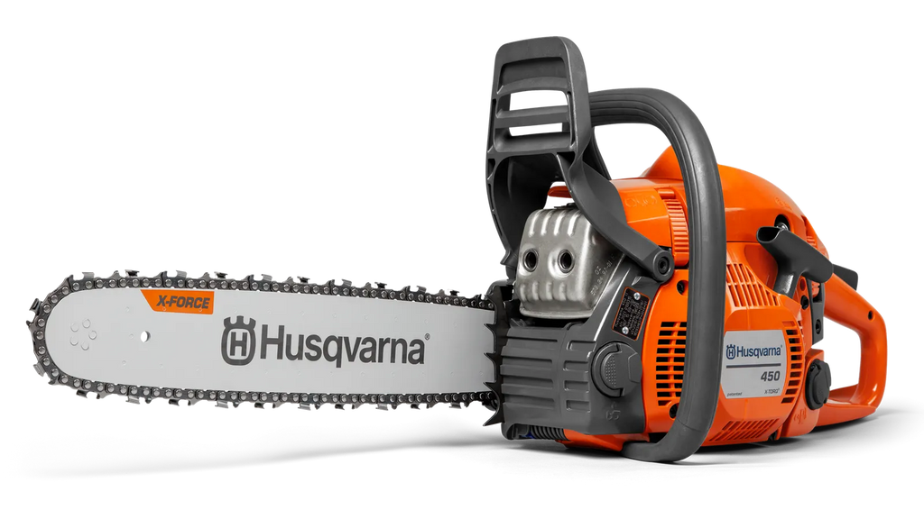 La tronçonneuse HUSQVARNA 450 II est puissante, robuste et facile à manier pour particuliers exigeants. Livraison rapide et gratuite en France.