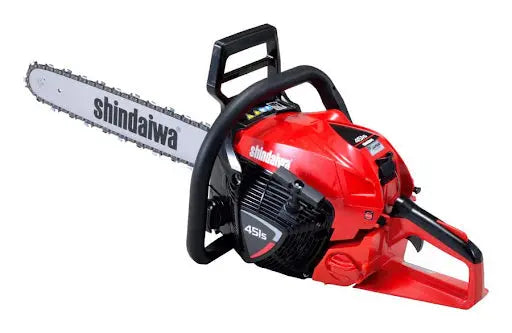 Tronçonneuse SHINDAIWA 451S – Thermique 45 cm puissante, maniable et fiable pour coupes intensives.
