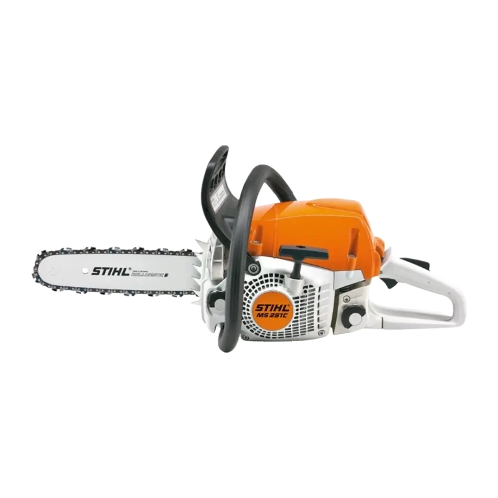 Tronçonneuse STIHL MS 251 C-BE : puissante, ergonomique et équipée du démarrage facile Ergo-Start. Longueur de coupe 45 cm, moteur 2 temps 2,99 CV. Livrée avec 2 chaînes STIHL.