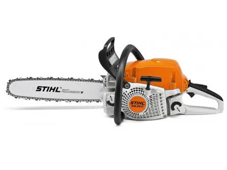Tronçonneuse STIHL MS 291 C-BE : thermique 2,8 kW, coupe 45 cm, démarrage facile Ergo-Start. Idéale pour pros. Livrée avec guide, protège-guide et 2 chaînes STIHL.