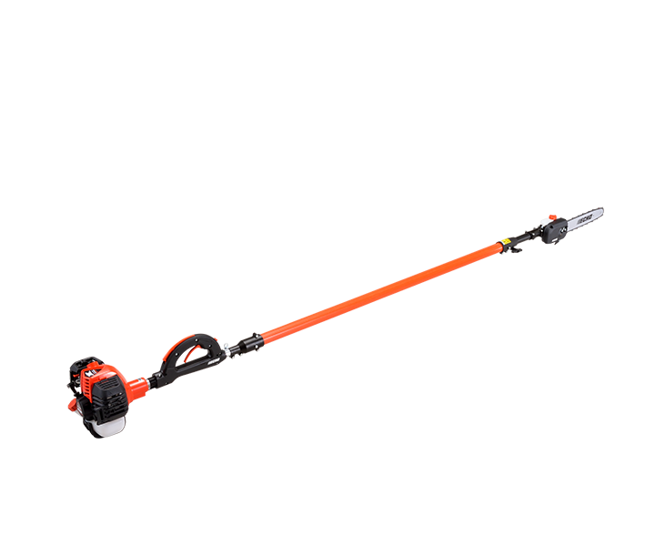 Tronçonneuse sur perche ECHO PPT 265 ES thermique, portée jusqu'à 4,92 m, coupe 30 cm. Puissante, pro et fiable.