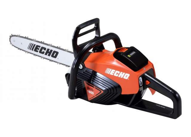 Tronçonneuse à batterie ECHO DCS 1600 50V, coupe 35 cm. Légère, silencieuse, pro.